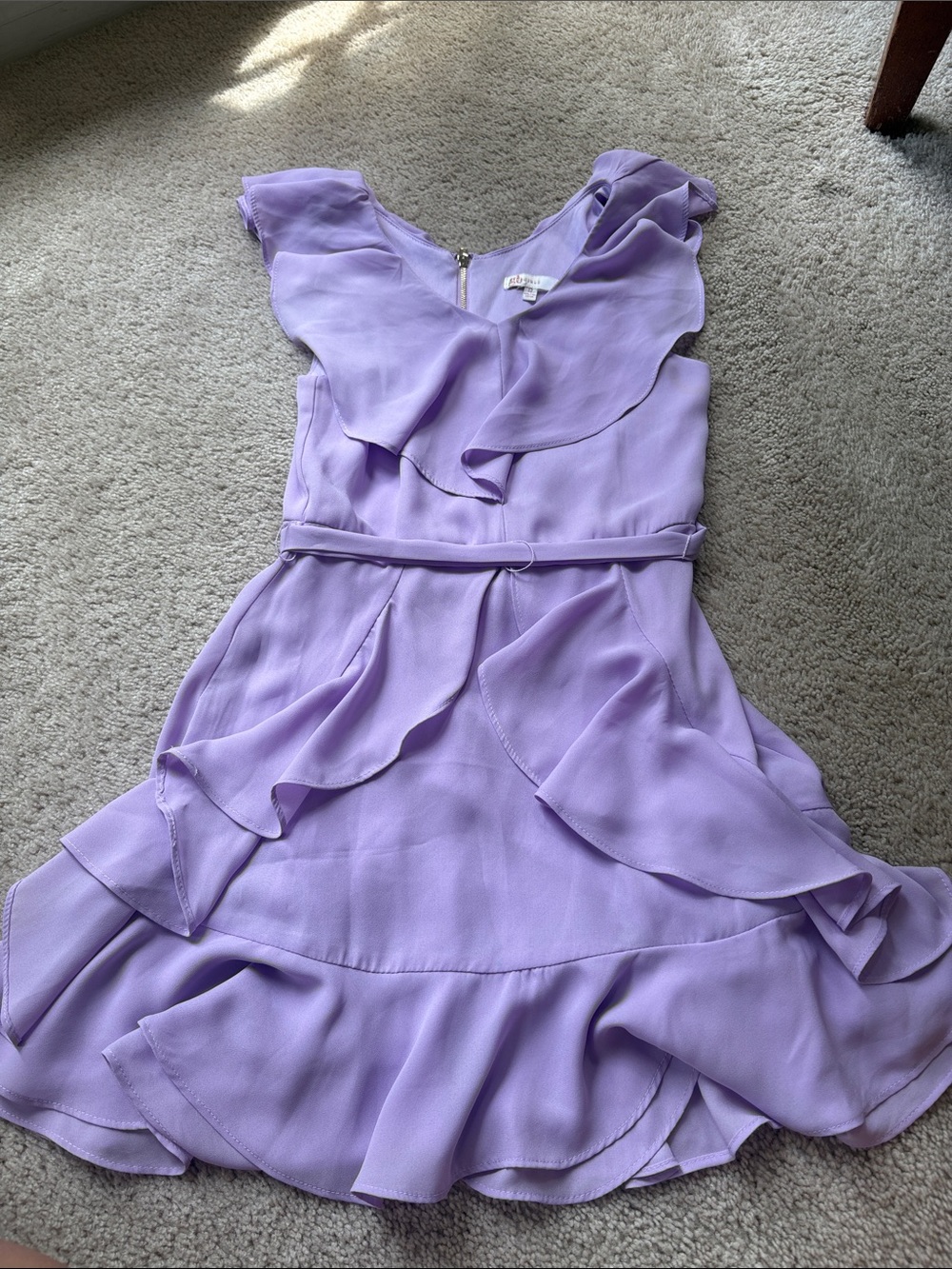 GB girls Lavender Ruffle Party Dress